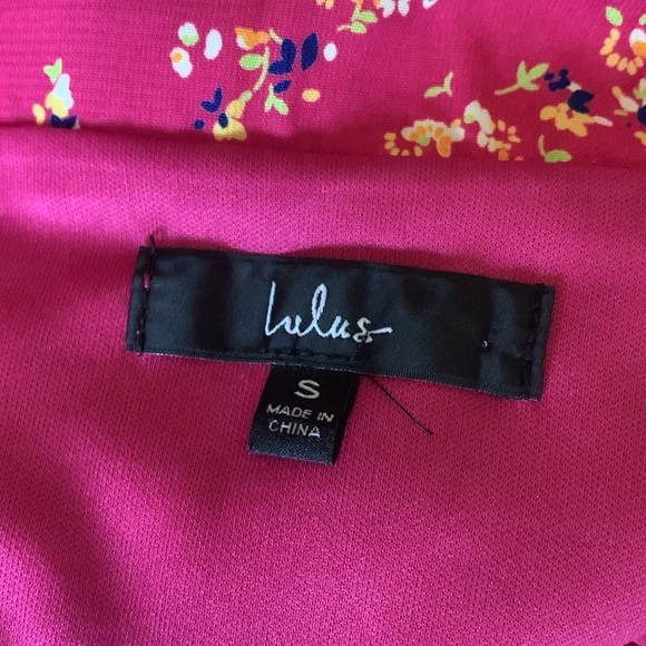 Lulus Bliss Me Hot Pink Floral Print Midi Skirt - NWOT! - Picture 10 of 12